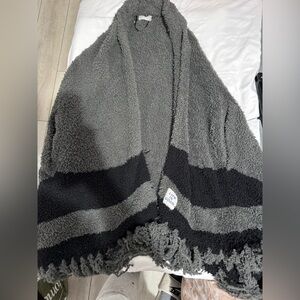 Life Is Good Charcoal and Black Poncho